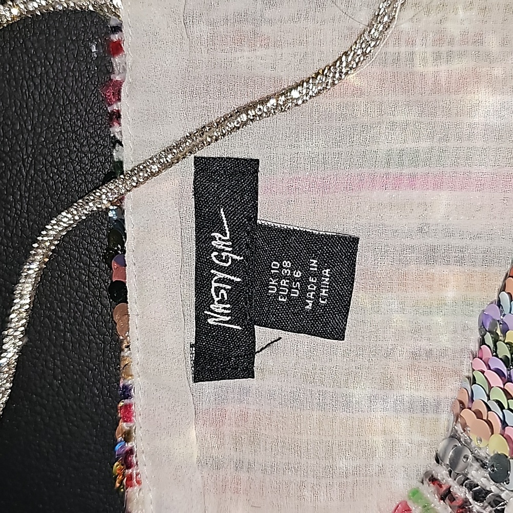 Nasty Gal Sequined Checkerboard Camisole (6) - Picture 3 of 6